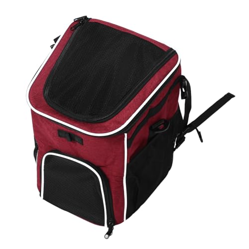 Beaupretty ペットアウトドアバックパック 通気メッシュ 小型犬猫用 携帯便利 自転車ハンドルバー取り付け可能 取り外し簡単 犬猫兼用トラベル