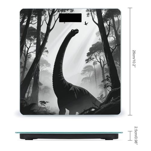 Báscula de baño digital con diseño dinosaurio miniatura 2