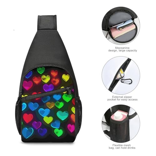 Mochila casual tipo sling para pecho y hombro miniatura 5