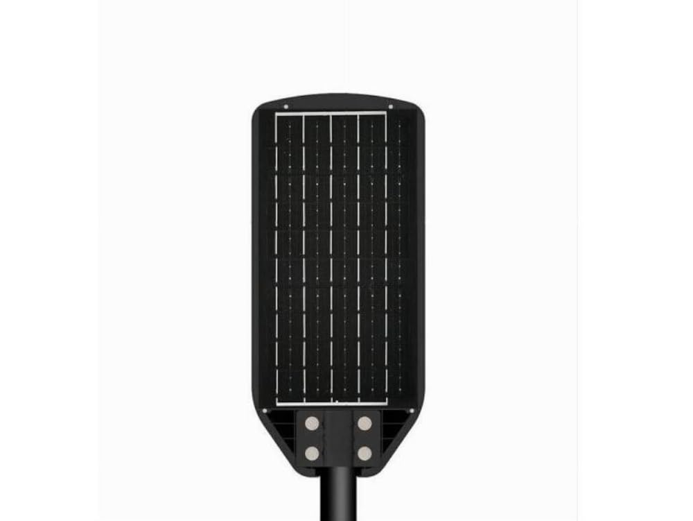 UNIVERSO J02-180W-F LAMPIONE STRADALE LED 180W EQUIVALENTI CON PANNELLO SOLARE FOTOVOLTAICO E SENSORE DI MOVIMENTO IP65 1800 LUMEN
