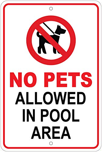 No Pets Allowed in Pool Area Notice 8