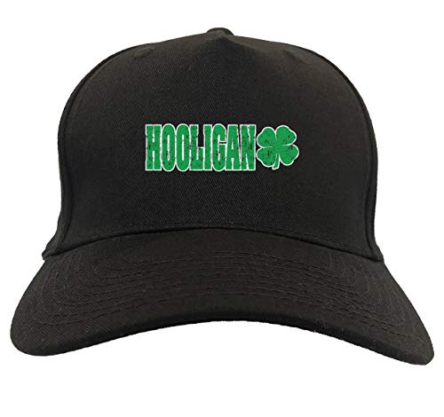 Hooligan - Shamrock Clover 5-Panel Snapback Hat (Black)