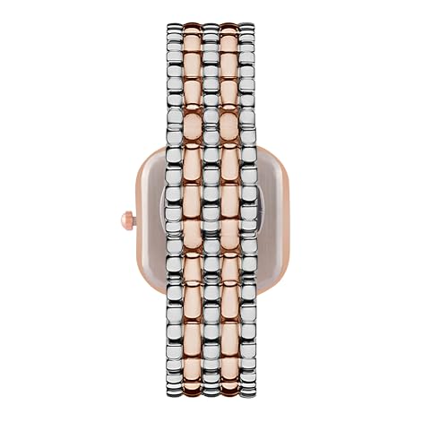 Image of Carlton London Chelsea Women Stainless Steel Analog Watch | Silver Waterproof Watches for Women Girls Ladies | Luxury Square Watch | Fashionable Trendy Quartz Movement Wrist Watch