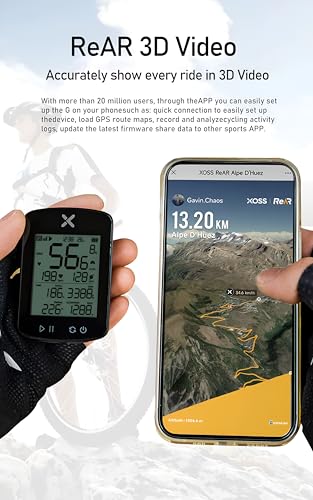 Image of XPR3SS G+ Gen2 Cycle Computer + M5 Mount, Smart GPS Cycling Speedometer | Cadence & Heart Sensor Support | Waterproof ANT+ & BLE Bicycle GPS Tracker | 28+ hr Battery | Speed Cadence Odometer for MTB