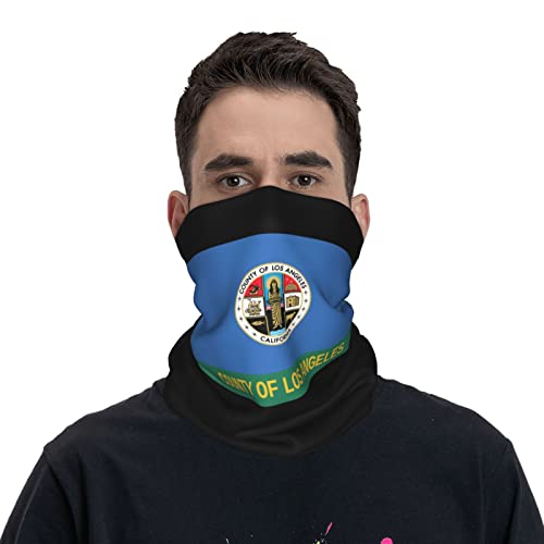 Balaclava de Cuello con Estampado Bicolor de Los Ángeles, California, para Hombre y Mujer, Mascarilla Facial Transpirable, Pañuelo Elástico, Color Blanco miniatura 1