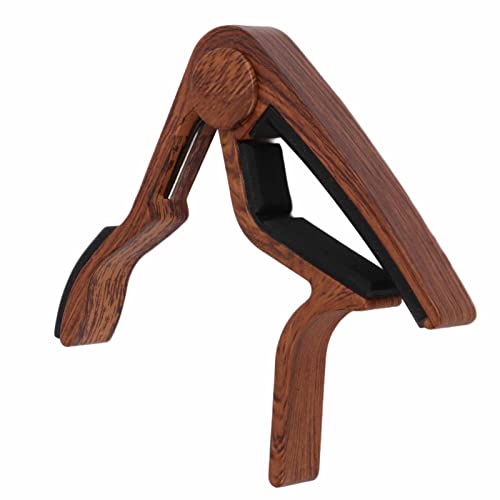 Guitar Capo Quick Release String Clamp Black and Rosewood Capo Accessory Set Kit with 5Pcs Guitar Pick for Bass Banjo… - Les Beatles, Paul McCartney, John Lennon, RIngo Starr, George Harrison Guitar Capo Quick Release String Clamp Black and Rosewood Capo Accessory Set Kit with 5Pcs Guitar Pick for Bass Banjo…