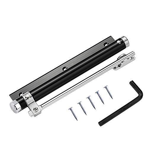 Preisvergleich Produktbild YUOIP® Leichte Aluminium-Legierung Türschließer Einstellbare Kraft Aufputz montiert Automatisches Schließen Tür 35kg (Schwarz)