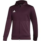 adidas Issue Full Zip Jacket - Men's Casual XS Team Maroon Melange/White