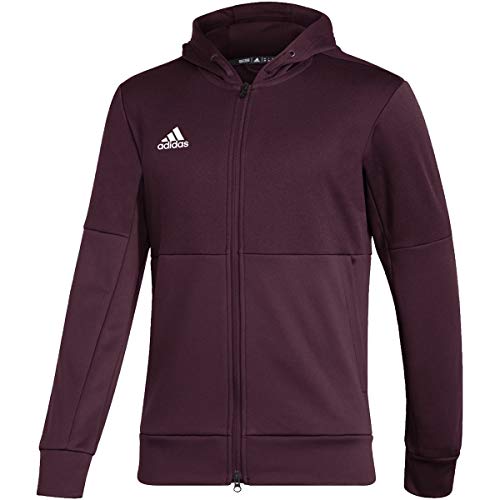 Adidas Issue Full Zip Jacket - Men's Casual Xs Team Maroon Melange/White #TOP21