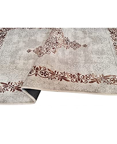 Mani Textile Tapis Baroque Beige 80x150m