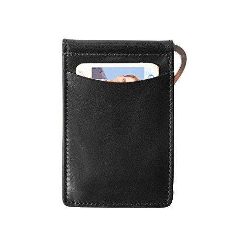 Storus Razor Wallet, Slim Leather Wallet w/Metal Cash Clamp for Removal of 1 Dollar at a Time4