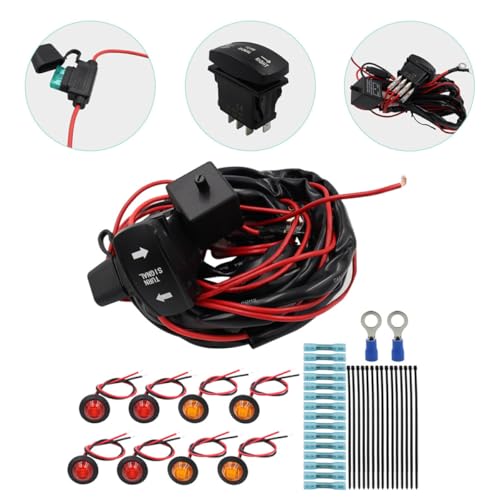 Kit faisceau de câbles clignotants 12V pour accessoire véhicule tout-usage UTV ATV