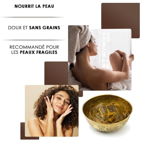 Peeling traditionelle schwarze Seife 250g - 100% natürliches aus Marokko