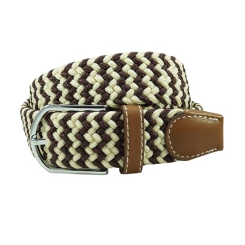 Image of The Tie Hub Unisex Stretchable Woven Fabric Belt | Adjustable, Hole-Free Design | Fits Up to 40 Inches Waist