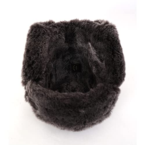 Mumcu's Leather Unisex Suede Sheepskin Fur Trapper Aviator Style Hat I Bomber Outdoor Winter Hat (Suede Coffee, X-Large) #TOP3