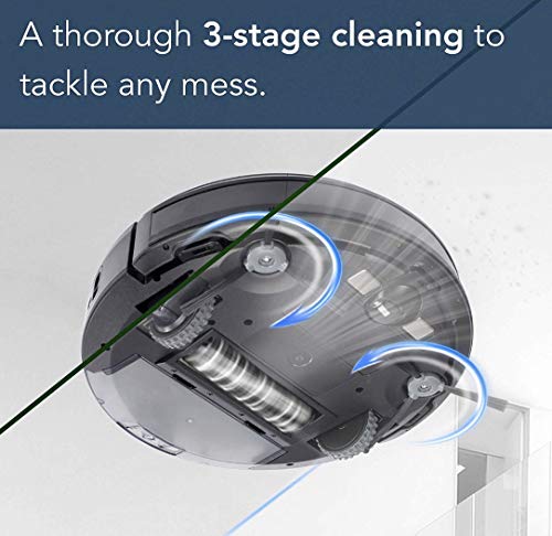 Image of Ecovacs DEEBOT 500 Robot Vacuum Cleaner with Max Power Suction, Up to 110 min Runtime, Hard Floors and Carpets, Pet Hair, App Controls, Self-Charging, Quiet, Large, Black