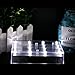 Acmee 5 inch Acrylic Square LED Vase Base Ligtht, LED Base Light with 16 LEDs for Vases Table Centerpiece Decoration, LED Base Battery Operated/USB Cable 2 Functions(White Light)