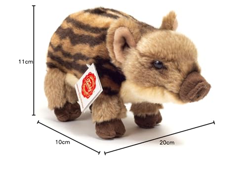 Teddy Hermann 90832 Wildschweinfrischling 22 cm, Kuscheltier mit idealem Recyclinganteil (Füllmaterial)