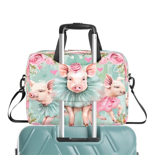 Bolsa para portátil diseño Tres Cerditos color rosa miniatura 6