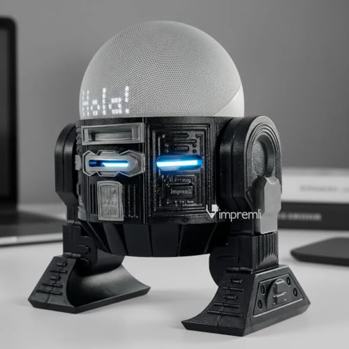 Image of Android Rus-T1 Stand Speaker Compatible with Alexa Echo Dot 3 Gen, 4 Gen, 5 Gen, HomePod mini, Google Home Mini /Nest Mini y genericos (Black /Grey)