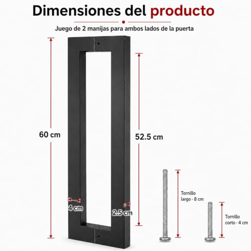 Manijas para puertas de herrería 17 manijas para puertas de herreria marca ISTENTINFY (2)
