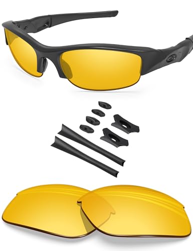 Image of BLAZERBUCK Replacement Lenses & Sock Kit for Oakley Flak Jacket OO9008 Sunglass