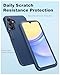 FNTCASE for Samsung Galaxy A15-5G Case: Phone Case with Built-in Screen Protector Protective Silicone Cell Phone Cover Rugged Shockproof Full Protection Slim Dual Layer Case for Men & Women Blue