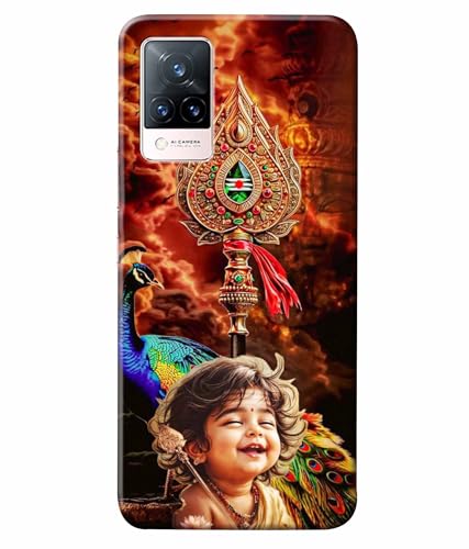 Image of Lord Murugan God Kartikeya Printed Hard Back Case Cover & Compatible for Vivo V21 5G (Multicolor) - D1804