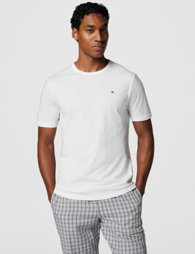 Tommy Hilfiger Herren 3er Pack T-Shirts Kurzarm mit Rundhalsausschnitt, Mehrfarbig (Grey Heather/Black/White), S – Ansicht 2