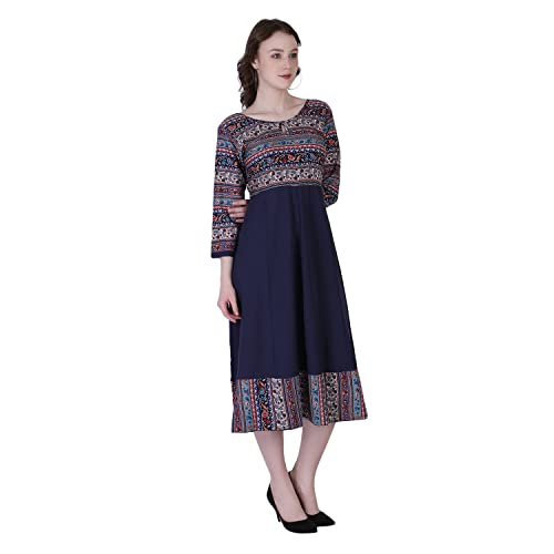 Image of OM SAI LATEST CREATION Women's Crepe Straight Printed Kurta