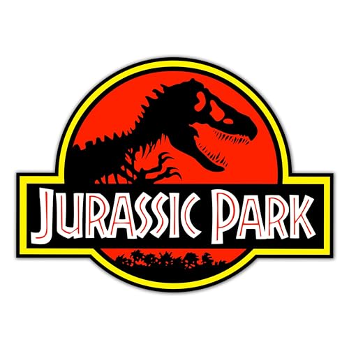 Thats It – Jurassic Park Stickers Pack Of 2 – Vinyl Bumper Sticker For Car, Van, And Suv – Waterproof Decal For Waterbottle And Laptop – Indoor And Outdoor Use For Macbook – Ti -302