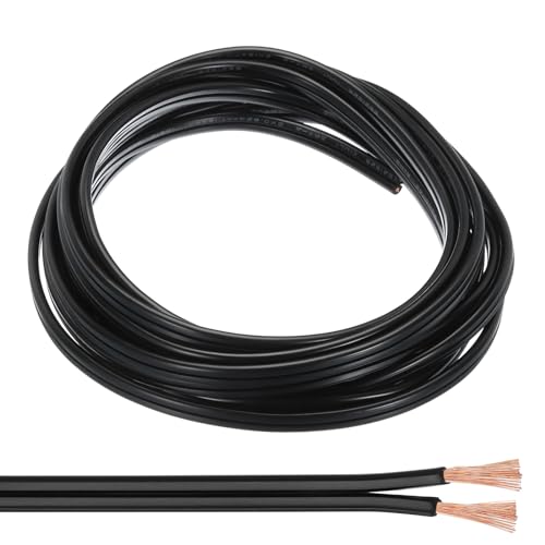 PATIKIL 15Ft 18/2 PVC Covered Wire, 300V SPT-2 Lamp Cord Insulated Heat Resistant Electronical...