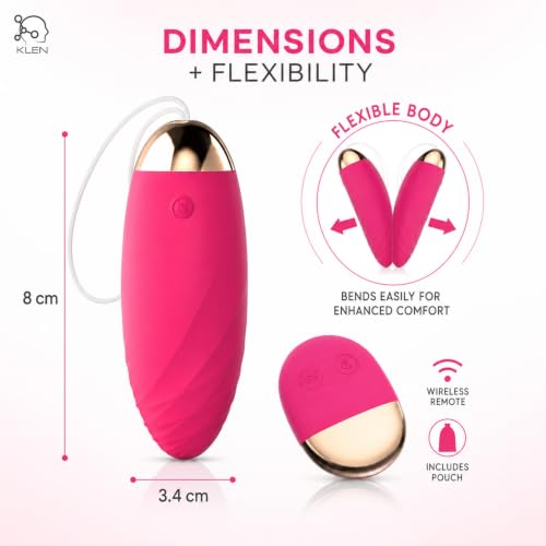 Image of KLEN Massager Machine Remote Control Vibrator for Women Individual Device