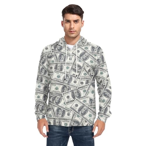 Men's Full Zip Hoodie Fleece Long Sleeve Jacket Trendy Graphic Sweatshirt