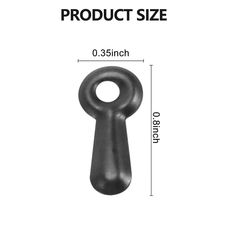 Image of 300 Picture Turn Button Fasteners Photo Frame Hardware And 300 Screws For Craft, Hanging, Drawing, Black - (Color: Black)