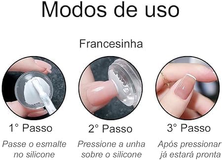 Aadav Silicone Soft Nail Stamper Scraper Polish Image Paint Stamp Nail Art for Girl's - Image 4