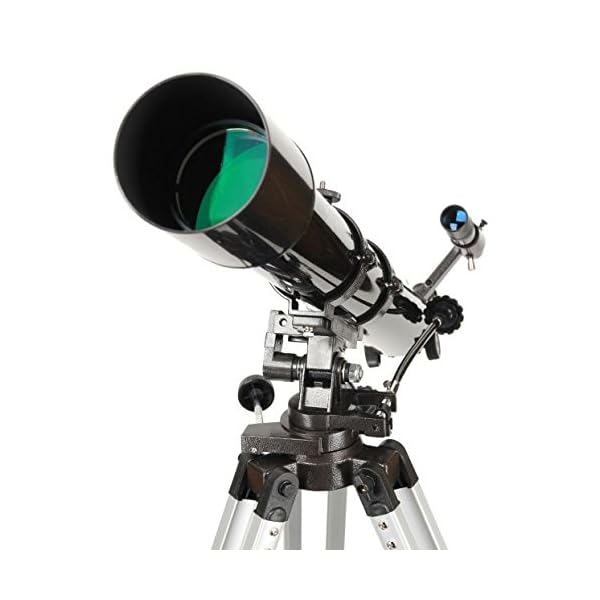 Skywatcher Evostar-90 (AZ-3) (90mm (3,5 Zoll), f/900) Refraktor Teleskop Silber – Bild 5