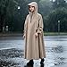 RINJOY Hooded Rain Poncho for Adults Waterproof Rain Ponchos Lightweight Raincoat Reusable Rain Jacket for Men Women Outdoor