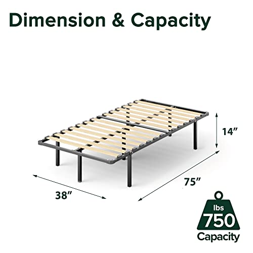 Image of Sleep Master MyEuro Smartbase /Wooden Slats Mattress Foundation, Twin