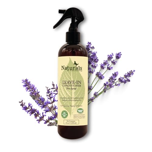 Showseason Naturals® Leave-in Conditioning Pet Spray 12 oz. for Dogs and Cats | Paraben Free | Moisturizing | Biodegradable and Non-Toxic | Made in The USA