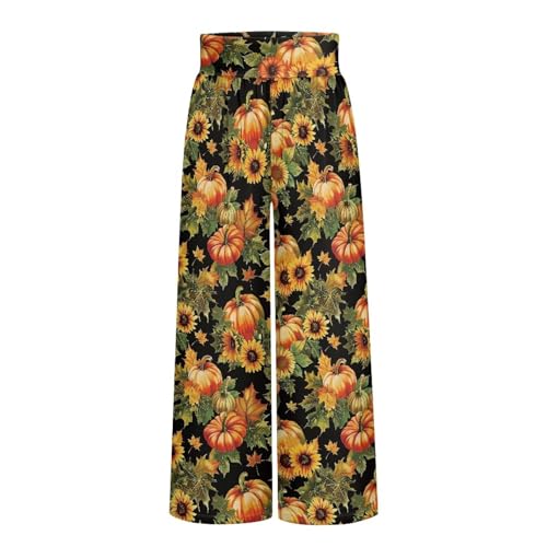 Wide Leg Trouser Pants for Women High Waist Yoga Bootcut Pants Casual Trousers with Pockets4