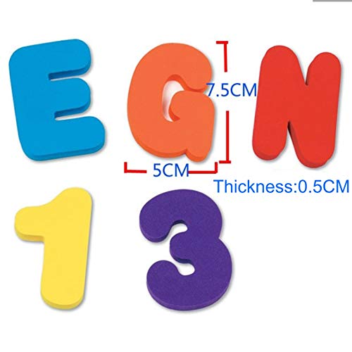 Baivyle Baby Bath Toys Foam Fun Alphabet Letters And Numbers-Floating Toy 36 Pcs Abc For Bathtub Educational Kids Boys Girls. Baby Bath Time Toys-Makes Clean Up Easy As They Drip Dry In The Tub #TOP4