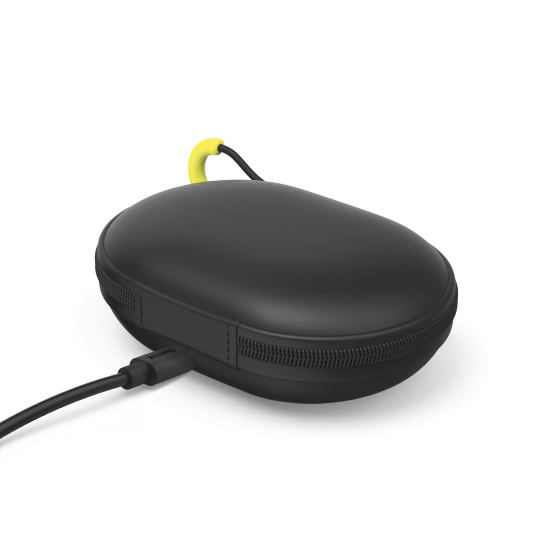Hama Bluetooth Sportkopfhörer (In Ear Sportkopfhörer mit Ohrbügel, Kopfhörer kabellos mit 35 h Akku, TWS Kopfhörer mit Wasserschutz IPX5, schweißfest, Tastensteuerung) Schwarz/Gelb