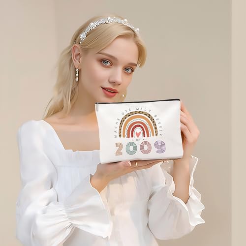 ZUFIO Geschenk zum 16. Geburtstag Mädchen Make-Up Tasche,Inspiration Schlüsselanhänger,Lustiges Geburtstagsgeschenk für Frauen 16. Geburtstag, 16 Jahre Geburtstag Mädchen 2009