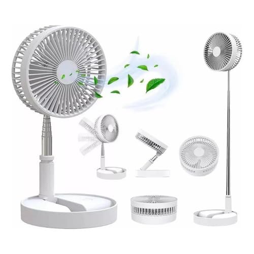 Ventilador Portátil Silencioso Dobrável Recarregável Expansivel 4 Velocidades