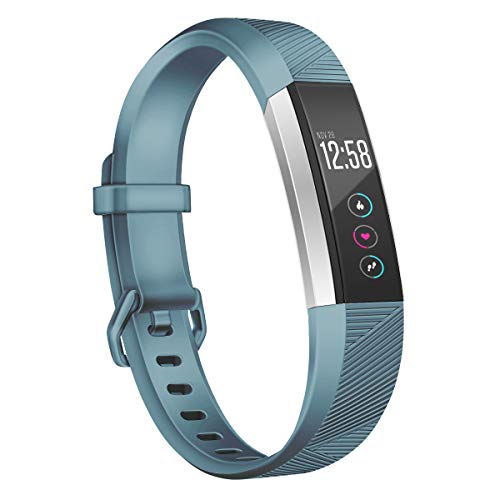 Wekin Replacement Bands Compatible with Fitbit Alta and Alta HR, Breathable Sport Silicone Wristbands Bracelet Strap with Secure Metal Buckle for Woman Men Small Large