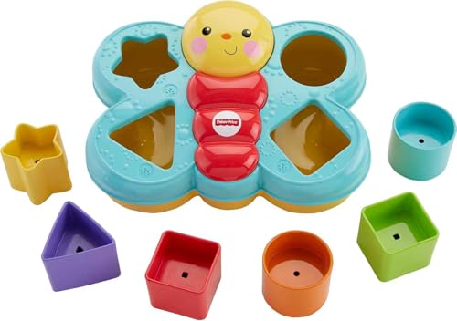 Fisher-Price Mariposa Descubre Formas, bloques para encajar y