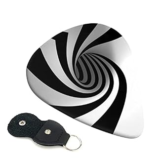 Abstrait Circle Swirl Lot de 6 médiators pour guitare acoustique, guitare électrique, basse, ukulélé – fin, moyen et… - Les Beatles, Paul McCartney, John Lennon, RIngo Starr, George Harrison