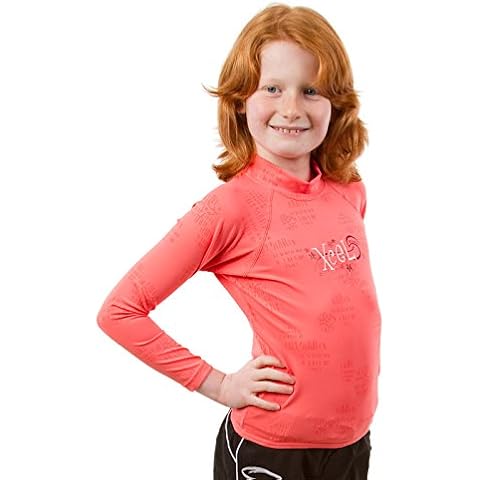 Xcel Girl's Coral Flame Long Sleeve Rashguard Cover