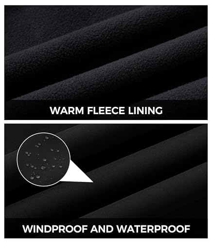 wantdo Women's Plus Size Softshell Jackets Hooded Warm Fleece Lined Windbreaker3